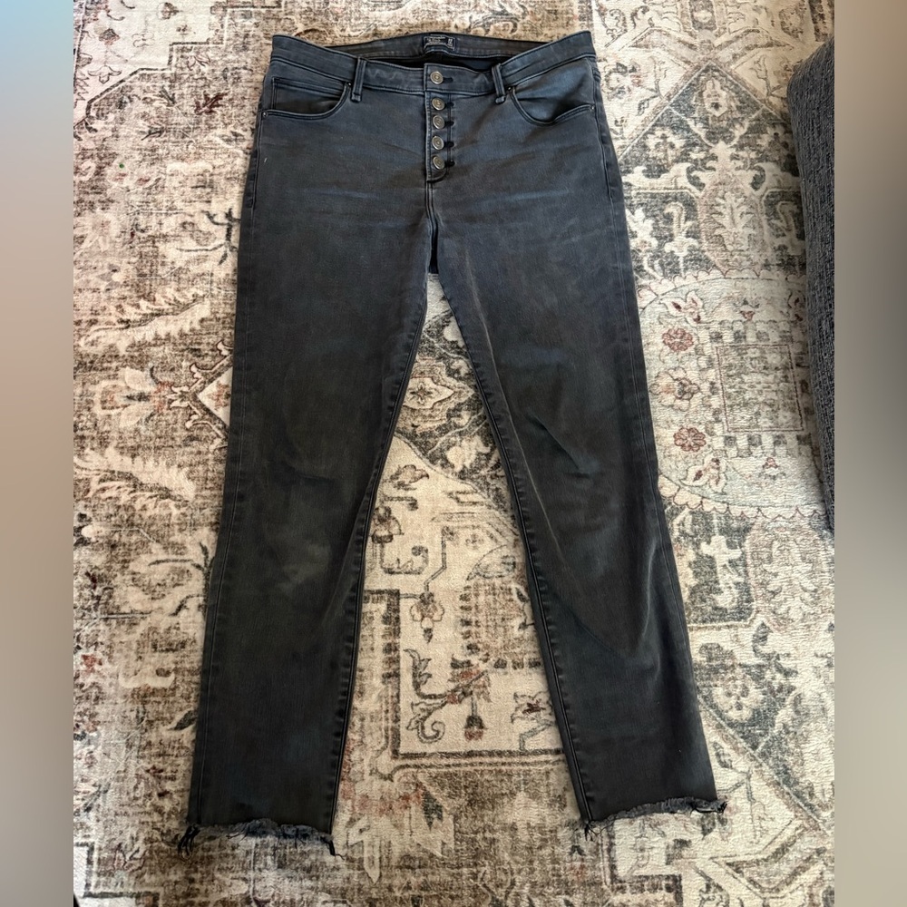 Abercrombie & Fitch Charcoal Skinny Jeans